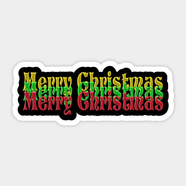 THREE Christmas Sticker by SartorisArt1